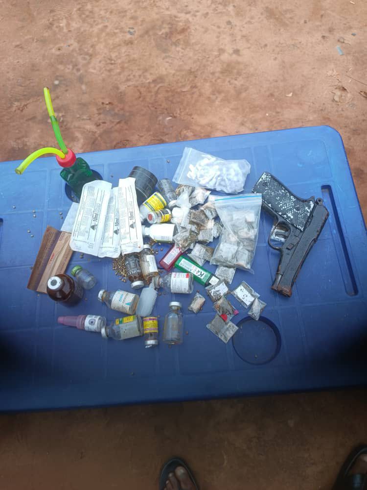 police-raid-black-spot-in-ogidi-arrest-6-suspected-cultists-recover-firearm-with-illicit-drugs.jpg